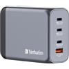 Verbatim Caricabatterie Verbatim GNC-200 GaN 200 W 3xUSB-C PD, 1xUSB-A QC 3.0 32204