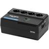 Vultech UPS700VA-XS - Gruppo di continuità 700VA 4x Bipasso/Schuko + 2x USB