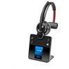 HP Poly Poly Savi 8410 Office - Serie Savi 8400 - Cuffie - On-Ear - DECT / Bluetooth - Senza fili - Nero - per Microsoft Teams