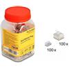 Delock - Netzwerkanschluss - RJ-45 (M) - U/FTP - CAT 6a (Packung mit 100) (67019)