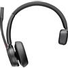 Poly Cuffie Poly Voyager 4310-M UC + cavo da USB-A a USB-C + dongle BT700, wireless, ufficio/call center, 20 - 20000 Hz, cuffie, nero