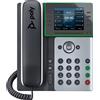 Poly Telefono IP Poly Edge E350 e compatibile con PoE, telefono IP, nero, cornetta con filo, 8 linee, IPS, 8,89 cm (3,5")