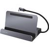 LogiLink UA0408 LogiLink USB 3.2 Gen1 docking station con supporto, 6 porte