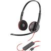 HP Poly Cuffie Poly Blackwire C3220 USB-C + custodia (sfuse)