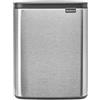 Brabantia BO Mülleimer 12 Liter Matt Steel Fingerprint Proof