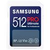Samsung MB-SY512SB/WW Scheda SD 512GB Samsung SDXC PRO Ultimate (CL10) Lettore al dettaglio