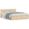 vidaXL Giroletto con testata in rovere Sonoma 150x200 cm