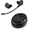 Jlab Work Buds True Wireless Earbuds Nero Cuffie in-ear Bluetooth, microfono staccabile con cancellazione del rumore (IEUEBWORKBUDSRBLK82)