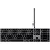 Satechi Slim W3 Tastiera USB QWERTY Italiano Nero Grigio