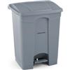 AmerBox Tret-Abfalleimer, 87L, Hellgrau, 500x410x(H)815mm