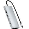 Satechi ST-P8KES replicatore di porte e docking station per laptop Cablato USB 3.2 Gen 1 (3.1 Gen 1) Type-C Argento