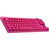 LOGITECH Tastiera Logitech G PRO X TKL Gaming RF Wireless + Bluetooth QWERTY US International Pink