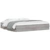 vidaXL Struttura letto con cassetti grigio Sonoma 180x200cm materiale a base di legno