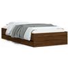 vidaXL Struttura letto con cassetti in rovere marrone 100x200 cm