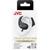 JVC HA-NP50T, True Wireless Stereo (TWS), 20 - 20000 Hz, chiamate/musica, 16 g, cuffie, nero