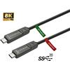 Vivolink PROUSBCMM15OP Cavo USB 15 m USB 3.2 Gen 2 (3.1 Gen 2) USB C Nero (PROUSBCMM15OP)