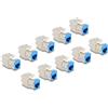 Delock - Modulare Eingabe - werkzeugfrei - CAT 6a - RJ-45, LSA - Blau (Packung mit 10) (88113)