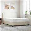 vidaXL Materasso con nucleo a molle insacchettate a media resistenza 160x200 cm