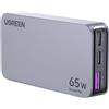 Ugreen Nexode Pro 65W Caricabatterie piatto, Gan, 2X Usb-C + Usb
