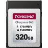 Transcend Scheda CFexpress Transcend 320 GB CFE860 TS320GCFE860