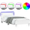 DKD HOME DECOR Giroletto con testiera e luci LED bianco 75x190 cm