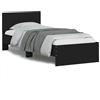 DKD HOME DECOR Giroletto con testata nera 75x190 cm in materiale ligneo