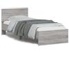 vidaXL Giroletto con testiera grigio Sonoma 75x190 cm Materiale a base di legno