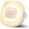 Muse Radiosveglia luminosa con doppia sveglia, bianca Muse ML-198CR