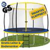 Zero Trampolino Zero Gravity Ø 305 cm incl. scala e ancoraggio a terra - fino a 120kg