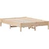 vidaXL Letto in legno massiccio senza materasso 135x190 cm in legno di pino