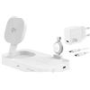 4Smarts Stazione di ricarica Qi2 Trident con caricatore rapido Mfi per Apple Watch Bianco