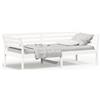vidaXL Letto da giorno senza materasso bianco 100x200 cm in legno di pino massiccio