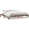 vidaXL Letto in legno massiccio senza materasso cera marrone 200x200 legno di pino