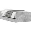 vidaXL Letto con cassetti grigio cemento 75x190 cm