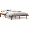 vidaXL Letto in legno massiccio senza materasso cera marrone 120x190 cm legno di pino