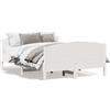 vidaXL Letto in legno massiccio senza materasso bianco 150x200 cm in legno di pino