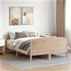 vidaXL Letto in legno massiccio senza materasso 150x200 cm in legno di pino