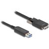Delock Cavo ottico attivo Delock da USB 10 Gbps Tipo-A maschio a Tipo Micro-B maschio con viti 5 m (83211)