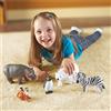 Learning Resources Figure di grandi dimensioni. Animali nello zoo. Set di 5.