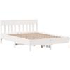 vidaXL Letto in legno massiccio senza materasso bianco 150x200 cm in legno di pino