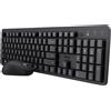 Trust Ody II, senza fili, RF wireless, tasti a membrana, QWERTY, nero, mouse incluso
