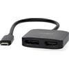 Nedis Adattatore USB-C Nedis - USB 3.2 Gen 1 - USB-C maschio - DisplayPort femmina / uscita HDMI - 8K@30Hz - 0,20 m - Rotondo - Nichelato - Nero - Confezione