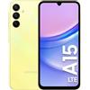 Samsung Cellulare Samsung Galaxy A15, Dual SIM, 4 GB RAM, 128 GB, 4G, giallo