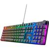 Trust Gaming GXT 866 Torix Tastiera meccanica tedesca Layout QWERTZ, interruttori Huano, tasti piatti, illuminazione RGB, tastiera da gioco programmabile N-Key Rollover USB Anti-Ghosting PC Laptop