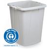 DURABLE Bidone quadrato DURABIN® ECO 90L , Grigio, 1800505050