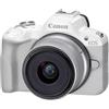 Canon EOS R50, bianco + Kit RF-S 18-45 mm F4.5-6.3 IS STM