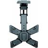 Nedis Supporto motorizzato per TV a soffitto - 23 - 65 " - peso massimo dello schermo supportato: 30 kg - ruotabile - inclinabile - distanza minima dal soffitto: 140 mm - telecomandato - acciaio - nero