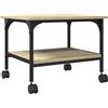 vidaXL Supporto per stampante 2 ripiani rovere Sonoma 50x40x38 cm