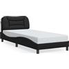 vidaXL Giroletto con testiera nero 80x200 cm in ecopelle