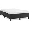 vidaXL Struttura letto senza materasso nero 120x190 cm in Pelle finta